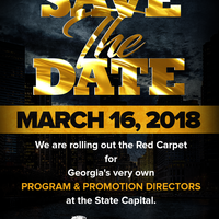 Save the Date Flyer Black & Gold