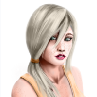 Portrait for a friend's GF, and my first "paid" work
