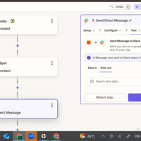 engineered a multi-step automation using zapier