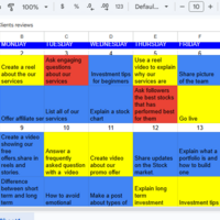 Social Media Content Calendar 