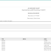 Bank Reconciliation Report