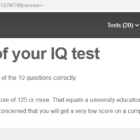 IQ Test Result