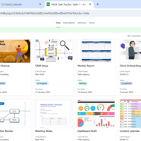 Gallery view of Work Task Tracker System