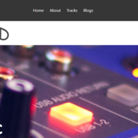 Music web app landing page