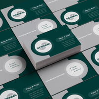 Business Card Design Front & Back - Mockup