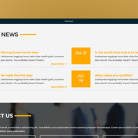 Layout for WordPress Theme - LAWJUSTICE