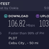 Speedtest Result