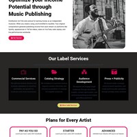 TunesBooth Distribution Website Design Project 