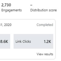 1st result of FB ad I set up backed in 2020
