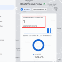 Google Analytics Realtime Traffic