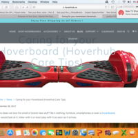 Blog for a Hoverboard company in Canada.