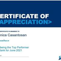 Top Performer June 2021