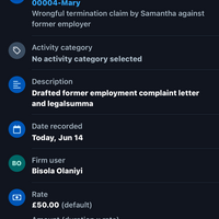 Clio matter creation