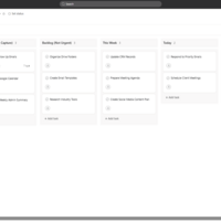 Structured Asana board with subtasks, tags, and due dates.