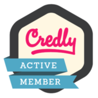 Here are the badges I've earned from the courses