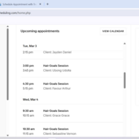 Manage and coordinate appointments using Acuity