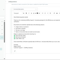 Zendesk Macro Template
