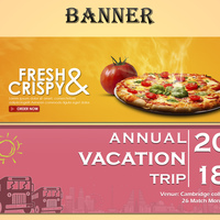 Banner design for food