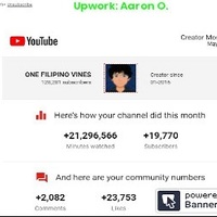 My YouTube Monthly Statistics
