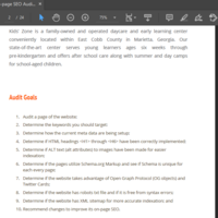 Website Audit Outline