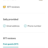 My Airbnb profile