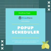Popup Scheduler Plugin