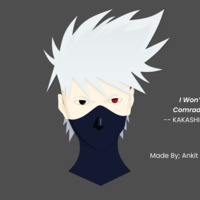 Kakashi; anime design in Figma