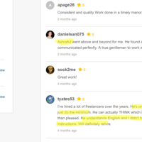 My Testimonials from past job