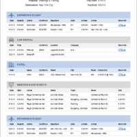 Travel Itinerary