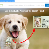 Creating a website to sell a Customizable ID Card for dogs