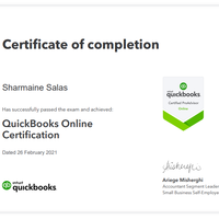 QUICKBOOKS ONLINE CERTIFICATE