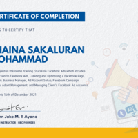 FB Ads Certificate
