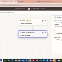 A zapier- Gmail- WhatsApp funnel