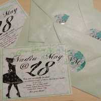 Sample layout for Debut invitation