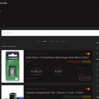 Company ERP system (Product search)