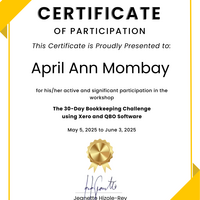 Xero & QBO Bookkeeping Certificate