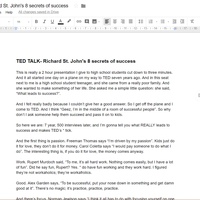 Transcription of a TED Video.