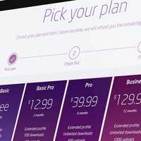 E-COM pricing landing page