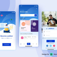 Jobfind - Jobbin Mobile App UI 