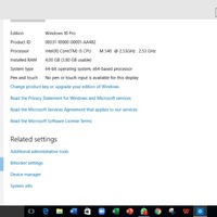 My laptop specification
