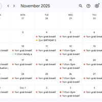Helping my client stay organized by managing their calender