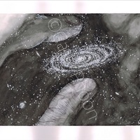 Freehand - pen, watercolor, gel pen