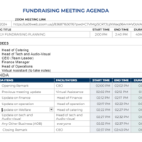 MEETING AGENDA