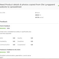 Upwork Client Feedback