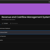 Rev & Cashflow Mgt System on Monday.com