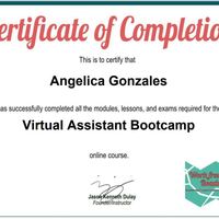 I have enrolled to a Virtual Assistant Bootcamp.
