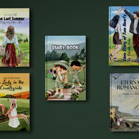 Book Cover Design based on Illustrative Couple and Romance