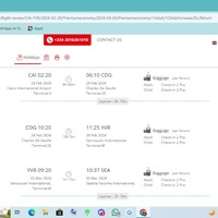 Checking flights that allows extra luggage for my client
