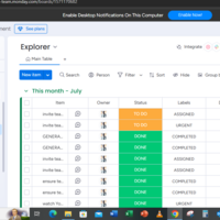 TASK TRACKING USING MONDAY.COM 