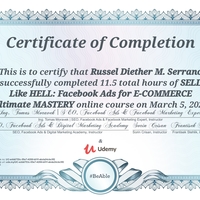 Facebook Ads For E-Commerce Ultimate Mastery Certification